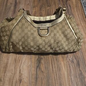 Gucci Vintage Beige and Gold Women's ABBEY  Bag